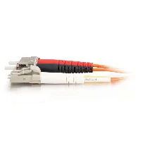 C2G Low-Smoke Zero-Halogen - Cavo patch - LC multi-mode (M) a ST multi-mode (M) - 2 m - fibra ottica - 62.5 / 125 micron - arancione