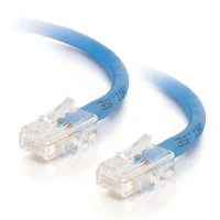 C2G Cat5e Non-Booted Unshielded (UTP) Network Patch Cable - Cavo patch - RJ-45 (M) a RJ-45 (M) - 20 m - UTP - CAT 5e - bloccato, uniboot - blu