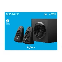 Logitech Z623 Captivating THX Sound, 2.1 channels, 200 W, Universal, Black, 400 W, Rotary