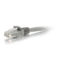 C2G Cat5e Booted Unshielded (UTP) Network Patch Cable - Cavo patch - RJ-45 (M) a RJ-45 (M) - 10 m - UTP - CAT 5e - stampato, antiaggrovigliamento, bloccato - grigio