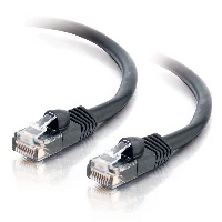 C2G Cat5e Booted Unshielded (UTP) Network Patch Cable - Cavo patch - RJ-45 (M) a RJ-45 (M) - 7 m - UTP - CAT 5e - stampato, antiaggrovigliamento, bloccato - nero