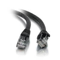 C2G Cat5e Booted Unshielded (UTP) Network Patch Cable - Cavo patch - RJ-45 (M) a RJ-45 (M) - 10 m - UTP - CAT 5e - stampato, antiaggrovigliamento, bloccato - nero