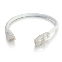 C2G Cat5e Booted Unshielded (UTP) Network Patch Cable - Cavo patch - RJ-45 (M) a RJ-45 (M) - 10 m - UTP - CAT 5e - stampato, antiaggrovigliamento, bloccato - bianco