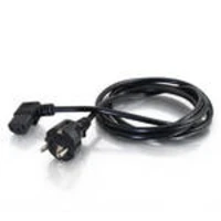 C2G Universal Power Cord - Cavo di alimentazione - CEE 7/7 (M) a IEC 60320 C13 - 2 m - connettore 90, stampato - nero - Europa