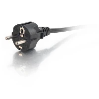 C2G Universal Power Cord - Cavo di alimentazione - CEE 7/7 (M) a IEC 60320 C13 - 2 m - connettore 90, stampato - nero - Europa