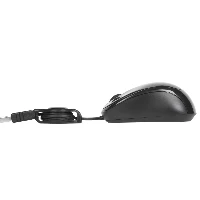 Targus AMU75EU, Ambidextrous, Blue Trace, USB Type-A, 1000 DPI, Black