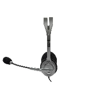 Logitech H110 headset, Wired, Office/Call center, 20 - 20000 Hz, 74 g, Headset, Black, Silver
