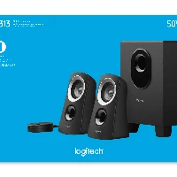 Logitech Z313 Rich Balanced Sound, 2.1 channels, 25 W, PC, Black, 50 W, Wired
