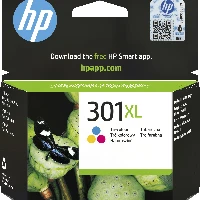 HP 301XL High Yield Tri-color Original Ink Cartridge, High (XL) Yield, Dye-based ink, 6 ml, 300 pages, 1 pc(s)