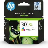 HP 301XL High Yield Tri-color Original Ink Cartridge, High (XL) Yield, Dye-based ink, 6 ml, 300 pages, 1 pc(s)