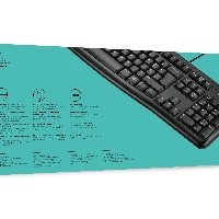 Logitech Keyboard K120 for Business, Full-size (100%), Wired, USB, AZERTY, Black