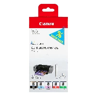 Canon CLI-8 BK/PC/PM/R/G 5 Ink Cartridge Multipack, Dye-based ink, 5 pc(s), Multi pack