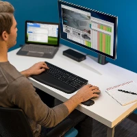 Kensington Pro Fit Wireless Full-Size Mouse, Ambidextrous, Optical, RF Wireless, 1600 DPI, Black