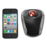 Kensington Orbit Wireless Mobile Trackball, Ambidextrous, Trackball, RF Wireless, Black