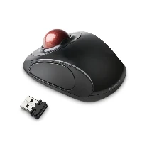 Kensington Orbit Wireless Mobile Trackball, Ambidextrous, Trackball, RF Wireless, Black