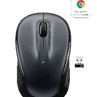 Logitech Wireless Mouse M325, Ambidextrous, Optical, RF Wireless, 1000 DPI, Black