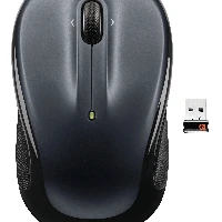 Logitech Wireless Mouse M325, Ambidextrous, Optical, RF Wireless, 1000 DPI, Black