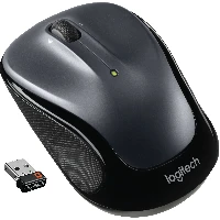 Logitech Wireless Mouse M325, Ambidextrous, Optical, RF Wireless, 1000 DPI, Black