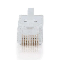 C2G RJ45 Cat5E Modular Plug for Flat Stranded Cable - Connettore di rete - RJ-45 (M) - CAT 5e (pacchetto di 25)