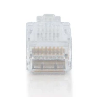 C2G RJ45 Cat5E Modular Plug for Flat Stranded Cable - Connettore di rete - RJ-45 (M) - CAT 5e (pacchetto di 25)