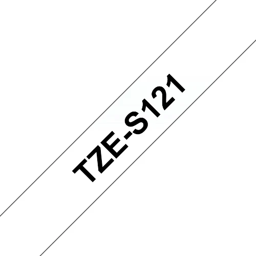 Brother TZeS121, TZ, 8 m, 1 pc(s), Blister, 9 mm