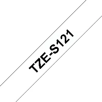 Brother TZeS121, TZ, 8 m, 1 pc(s), Blister, 9 mm