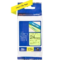 Brother Laminated tape, Black on fluorescent yellow, TZe, Grey, Thermal transfer, Brother, PT-2430PC, PT-2700, PT-2730, PT-9600, PT-9700PC, PT-9800PCN