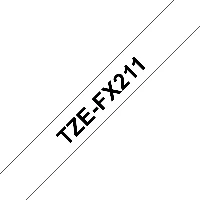Brother TZe-FX211 - Nero su bianco - Rotolo (0,6 cm x 8 m) 1 cassetta(e) nastro flessibile - per Brother PT-D210, D600, H110, H200, P-Touch PT-1005, E550, P900, P-Touch Cube Plus PT-P710
