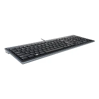 Kensington Advance Fit Full-Size Slim Keyboard, Full-size (100%), USB, QWERTY, Black