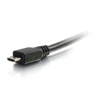 C2G 6.6ft (2m) USB 2.0 A to Micro-B Cable M/M - Black (2m), 2 m, USB A, Micro-USB B, USB 2.0, 480 Mbit/s, Black