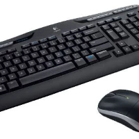 Logitech Wireless Combo MK330, Full-size (100%), Wireless, USB, AZERTY, Black, Mouse included