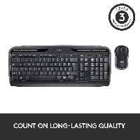 Logitech Wireless Combo MK330, Full-size (100%), Wireless, USB, QWERTZ, Mouse included