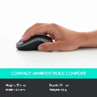 Logitech Wireless Combo MK330, Full-size (100%), Wireless, USB, QWERTZ, Mouse included