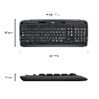 Logitech Wireless Combo MK330, Full-size (100%), Wireless, USB, QWERTZ, Mouse included