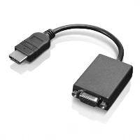 Lenovo HDMI / VGA, 0.20 m, HDMI, VGA, Male, Female, Black