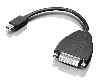 Lenovo 0B47090, 0.2 m, Mini-DisplayPort, SL-DVI, Male, Male, Black