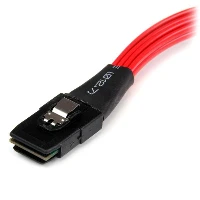 StarTech.com 50cm SFF-8087 to 4x SATA - Internal Mini SAS to SATA Reverse Cable, 0.5 m, 1 x SFF-8087, 4 x SATA, Male/Female, Black, Red, 100 g