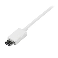 StarTech.com 1m White Micro USB Cable - A to Micro B, 1 m, USB A, Micro-USB B, USB 2.0, Male/Male, White