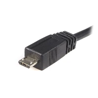StarTech.com 0.5m Micro USB Cable - A to Micro B, 0.5 m, USB A, Micro-USB B, USB 2.0, Male/Male, Black