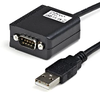 StarTech.com 6 ft Professional RS422/485 USB Serial Cable Adapter w/ COM Retention, DB9 M, USB-A FM, 1.8 m, Black