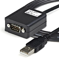 StarTech.com 6 ft Professional RS422/485 USB Serial Cable Adapter w/ COM Retention, DB9 M, USB-A FM, 1.8 m, Black