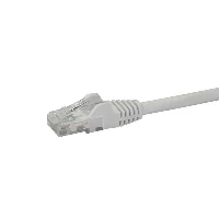 StarTech.com 1m CAT6 Ethernet Cable - White CAT 6 Gigabit Ethernet Wire -650MHz 100W PoE RJ45 UTP Network/Patch Cord Snagless w/Strain Relief Fluke Tested/Wiring is UL Certified/TIA, 1 m, Cat6, U/UTP (UTP), RJ-45, RJ-45