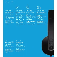 Logitech H540, Wired, Office/Call center, 20 - 20000 Hz, 120 g, Headset, Black