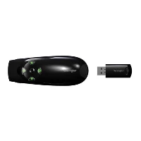 Kensington Presenter Expert Wireless Cursor Control with Green Laser, RF, USB, 45 m, Black