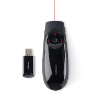 Kensington Presenter Expert Wireless Cursor Control with Red Laser, RF, USB, 45 m, Black