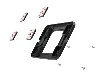 Compulocks Universal Invisible Mount Plate - Componente di montaggio (piastra di montaggio universale) - per notebook / tablet - nero - installabile su supporto