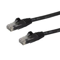 StarTech.com 5m CAT6 Ethernet Cable - Black CAT 6 Gigabit Ethernet Wire -650MHz 100W PoE RJ45 UTP Network/Patch Cord Snagless w/Strain Relief Fluke Tested/Wiring is UL Certified/TIA, 5 m, Cat6, U/UTP (UTP), RJ-45, RJ-45