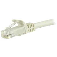 StarTech.com 5m CAT6 Ethernet Cable - White CAT 6 Gigabit Ethernet Wire -650MHz 100W PoE RJ45 UTP Network/Patch Cord Snagless w/Strain Relief Fluke Tested/Wiring is UL Certified/TIA, 5 m, Cat6, U/UTP (UTP), RJ-45, RJ-45