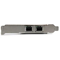 StarTech.com Dual Port PCI Express (PCIe x4) Gigabit Ethernet Server Adapter Network Card - Intel i350 NIC, Internal, Wired, PCI Express, Ethernet, 2000 Mbit/s, Aluminium, Black