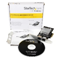 StarTech.com Dual Port PCI Express (PCIe x4) Gigabit Ethernet Server Adapter Network Card - Intel i350 NIC, Internal, Wired, PCI Express, Ethernet, 2000 Mbit/s, Aluminium, Black